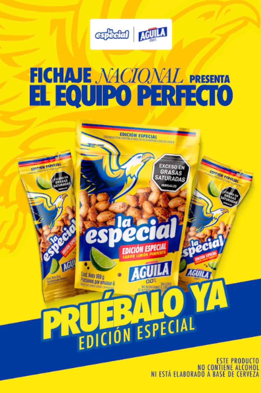 Bavaria con Cerveza Águila y Nutresa con Maní La Especial se unen para acompañar la temporada futbolera en Colombia
