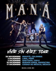 ¡MANÁ ANUNCIA SU PRIMER VIVE CLARO