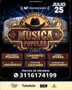 El 25 de julio se celebrará el Día Nacional de la Música Popular en el Movistar Arena