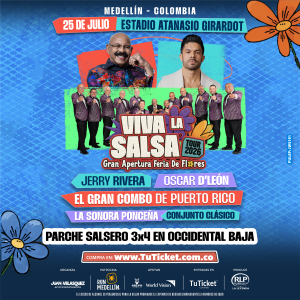 Medellín vivirá la gran apertura de la Feria de las Flores con «Viva La Salsa Tour 2026»