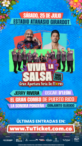 ¡MEDELLÍN SE VISTE DE FLORES Y SALSA!<div>Viva La Salsa 2026 abrirá oficialmente la</div><div>Feria de las Flores</div>