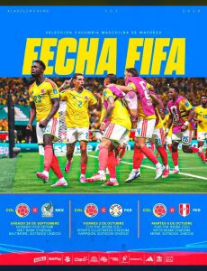 Selección Colombia Masculina de Mayores: confirmados rivales, fechas y horarios de los amistosos de septiembre