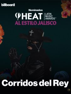 CORRIDOS DEL REY, NOMINADO A MEJOR CANCIÓN RELIGIOSA EN LOS PREMIOS HEAT 2026 