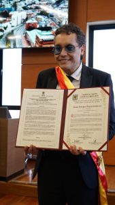 DANNY MARÍN RECIBE LA ORDEN CIVIL AL MÉRITO JOSÉ ACEVEDO Y GÓMEZ, GRADO GRANCRUZ