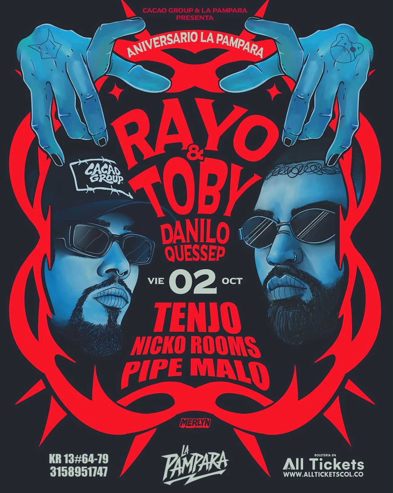 LA PÁMPARA CELEBRA SU PRIMER<div>ANIVERSARIO CON RAYO & TOBY Y</div><div>UNA NOCHE DE SABOR CARIBEÑO</div>