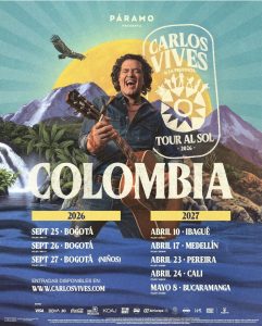Carlos Vives: un nuevo concierto para cantar con los hijos a bordo
