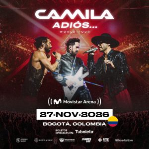 LA AGRUPACIÓN CAMILA LLEGA A BOGOTÁ CON SU »ADIÓS WORLD TOUR» PARA CELEBRAR 20 AÑOS DE HISTORIA MUSICAL