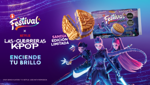 Galletas Festival, una de las marcas más icónicas de Grupo Nutresa, se une a Netflix y «Las Guerreras K-Pop» para conectar con nuevos consumidores a través de sus icónicos personajes